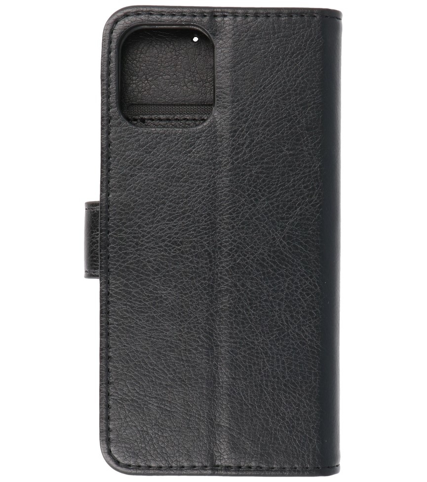 Bookstyle Wallet Cases Cover für iPhone 12 Mini Schwarz