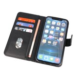 Bookstyle Wallet Cases Cover für iPhone 12 - 12 Pro Black