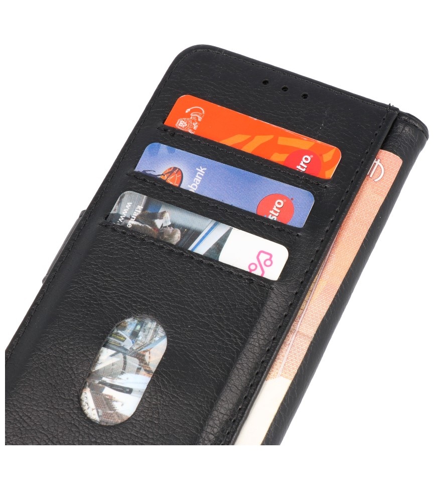 Custodia a portafoglio Bookstyle per iPhone 12-12 Pro nera