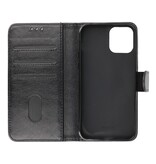 Bookstyle Wallet Cases Cover für iPhone 12 - 12 Pro Black