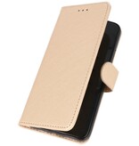 Étuis de portefeuille Bookstyle Cover pour Samsung Galaxy Note 10 Gold