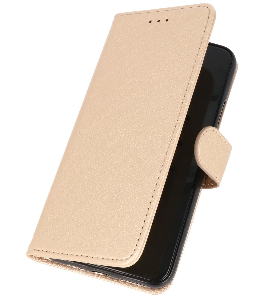 Bookstyle Wallet Cases Hoes voor Galaxy Note 10 Goud