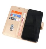 Funda de billetera Bookstyle para Samsung Galaxy Note 10 Gold