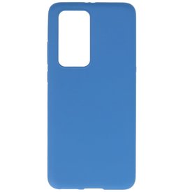 Carcasa de TPU en color para Huawei P40 Pro Azul marino