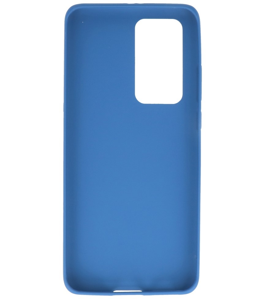 Farvet TPU-etui til Huawei P40 Pro Navy