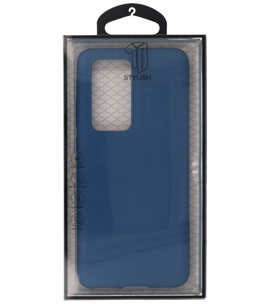 Color TPU Hoesje voor Huawei P40 Pro Navy