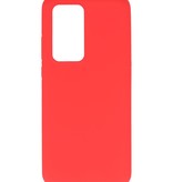 Farvet TPU-etui til Huawei P40 Pro Rød