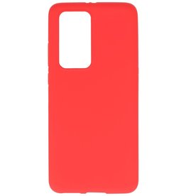 Carcasa de TPU en color para Huawei P40 Pro Rojo