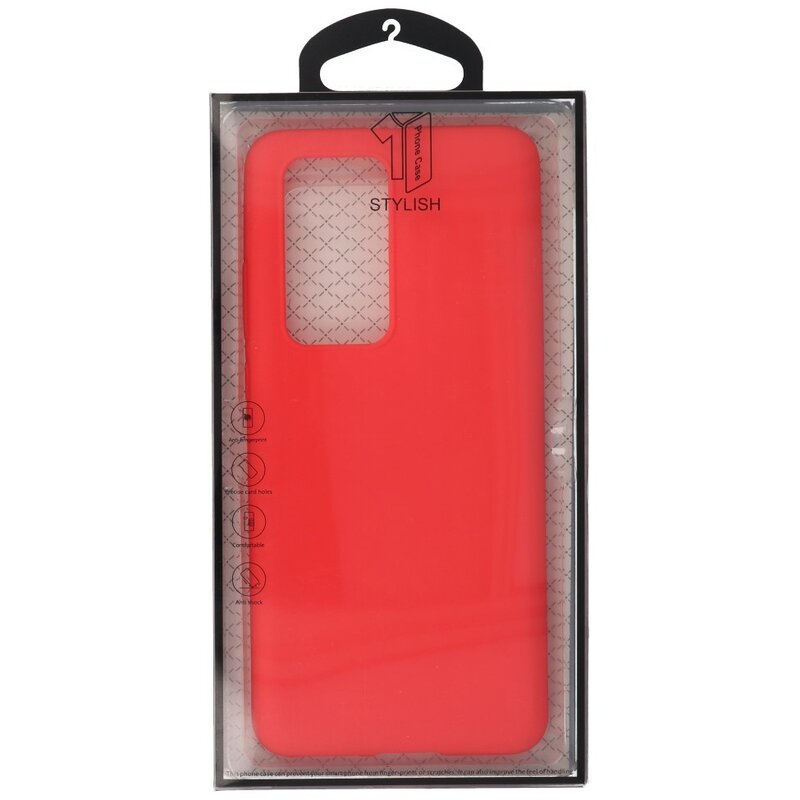 Carcasa de TPU en color para Huawei P40 Pro Rojo