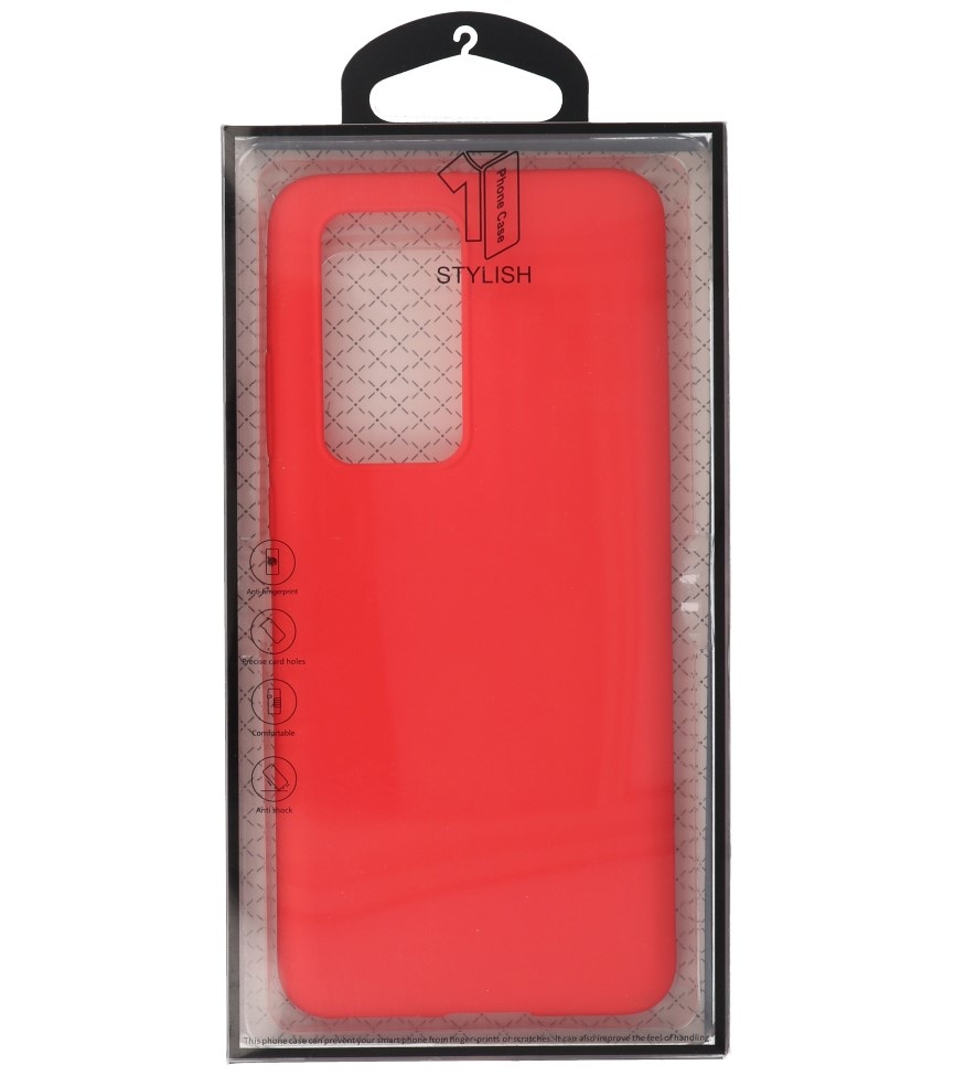 Carcasa de TPU en color para Huawei P40 Pro Rojo