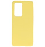 Carcasa de TPU en color para Huawei P40 Pro Amarillo