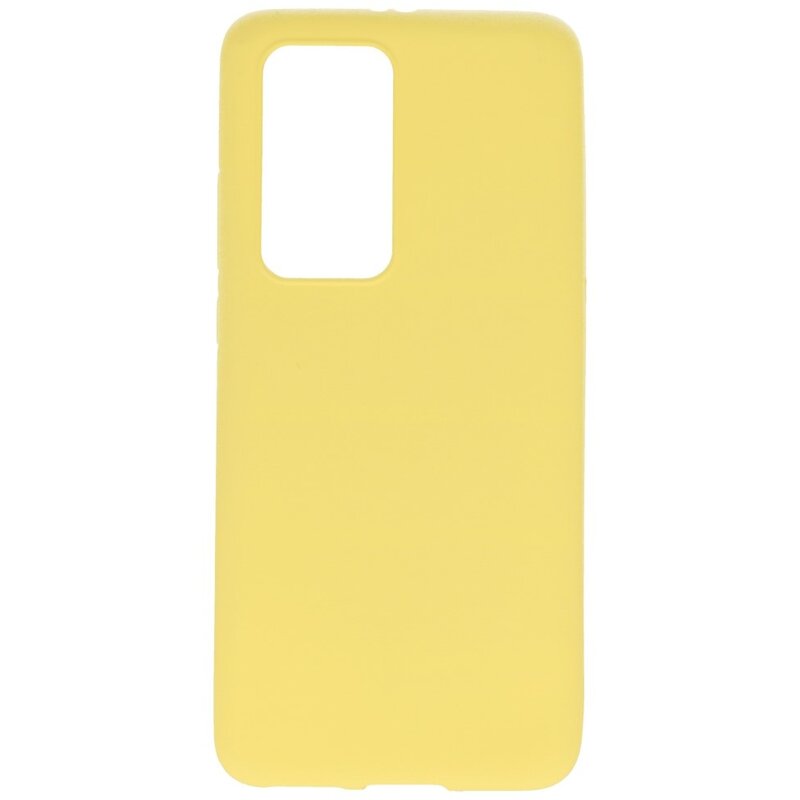 Carcasa de TPU en color para Huawei P40 Pro Amarillo