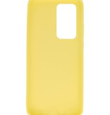 Color TPU Hoesje voor Huawei P40 Pro Geel