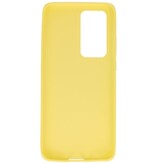 Carcasa de TPU en color para Huawei P40 Pro Amarillo