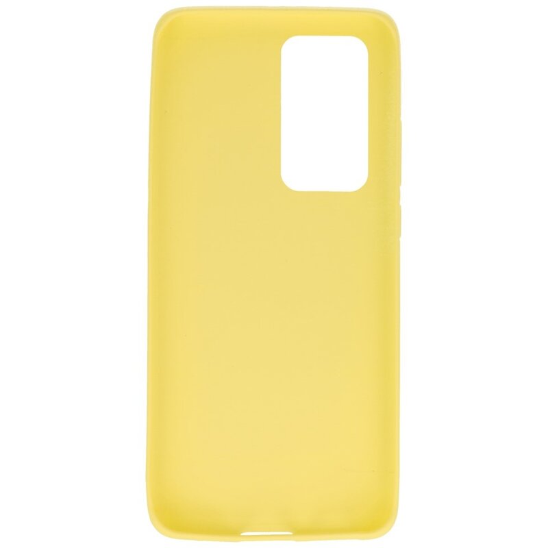 Carcasa de TPU en color para Huawei P40 Pro Amarillo