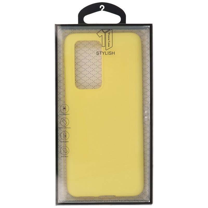 Carcasa de TPU en color para Huawei P40 Pro Amarillo