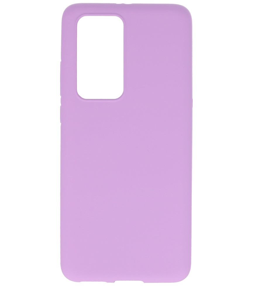 Coque en TPU couleur pour Huawei P40 Pro Violet