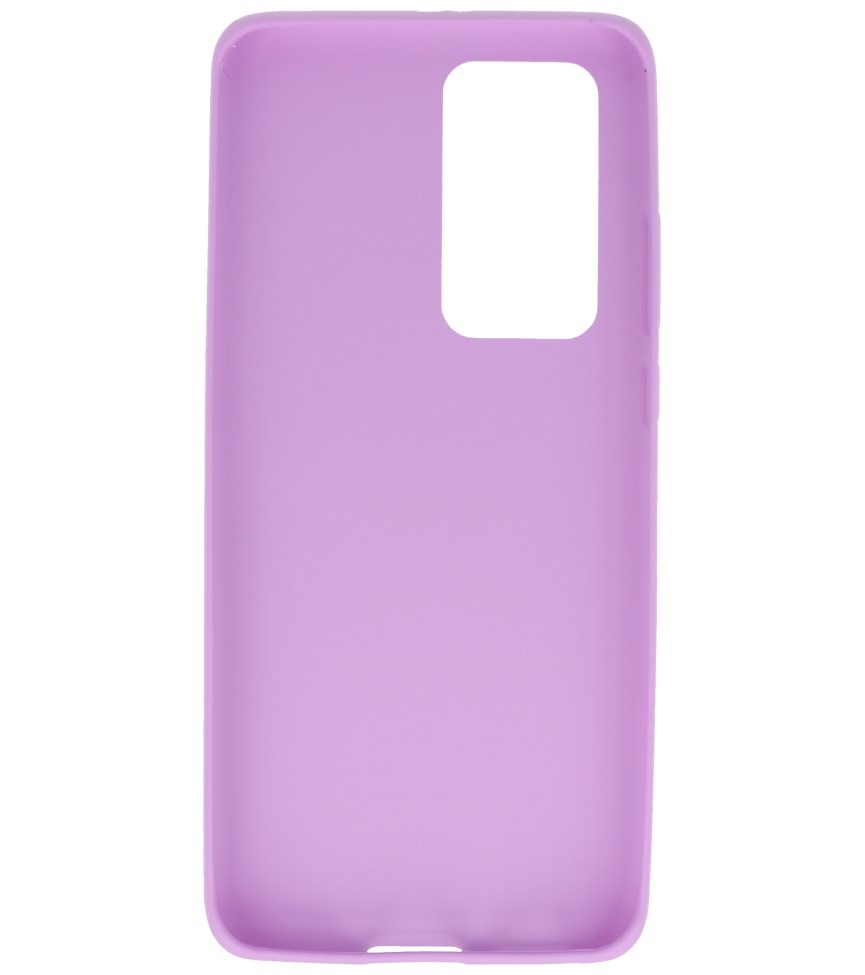 Color TPU Hoesje voor Huawei P40 Pro Paars