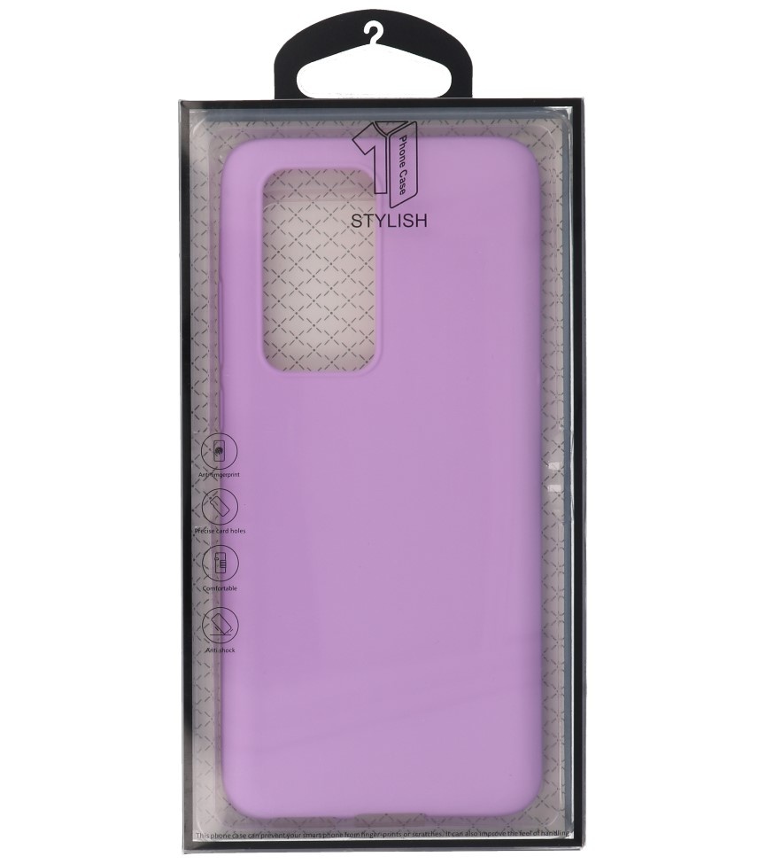 Color TPU Hoesje voor Huawei P40 Pro Paars