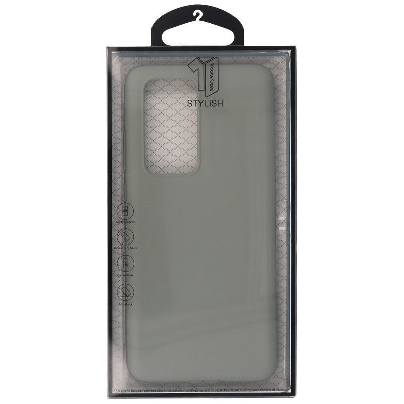 Coque en TPU couleur pour Huawei P40 Pro Gris