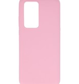 Color TPU Hoesje voor Huawei P40 Pro Roze