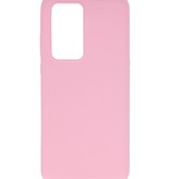 Farbige TPU-Hülle für Huawei P40 Pro Pink