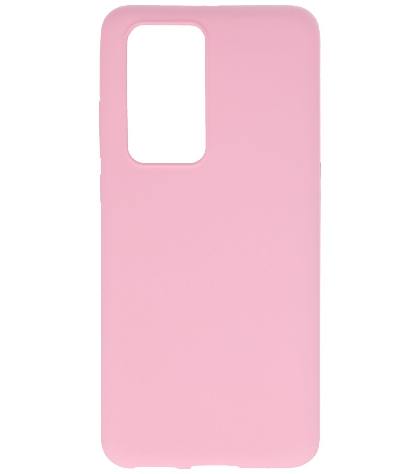 Farvet TPU-etui til Huawei P40 Pro Pink