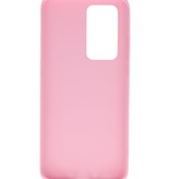 Farvet TPU-etui til Huawei P40 Pro Pink