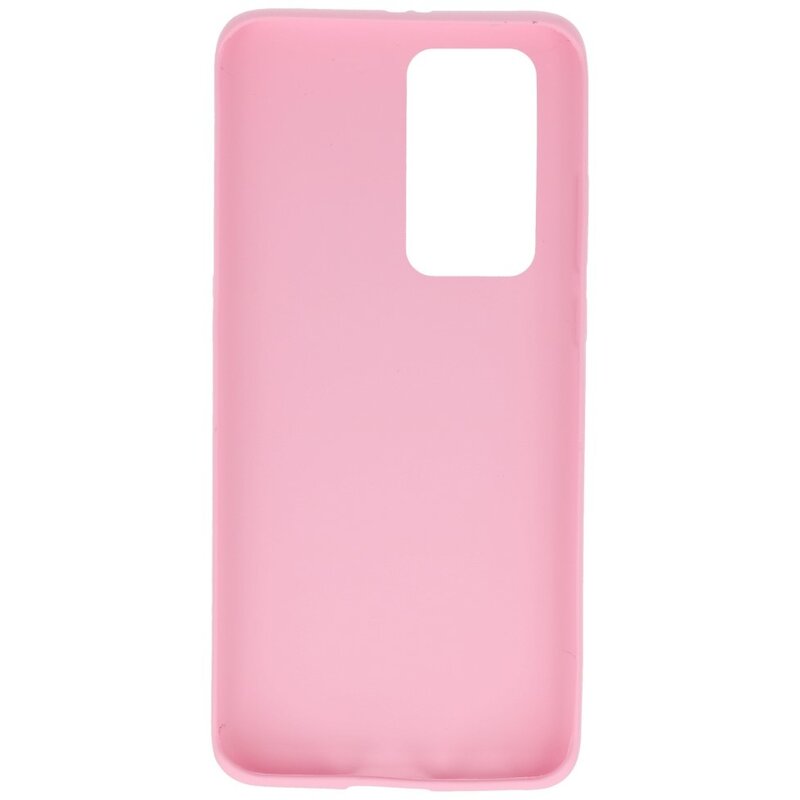 Coque en TPU couleur pour Huawei P40 Pro Rose