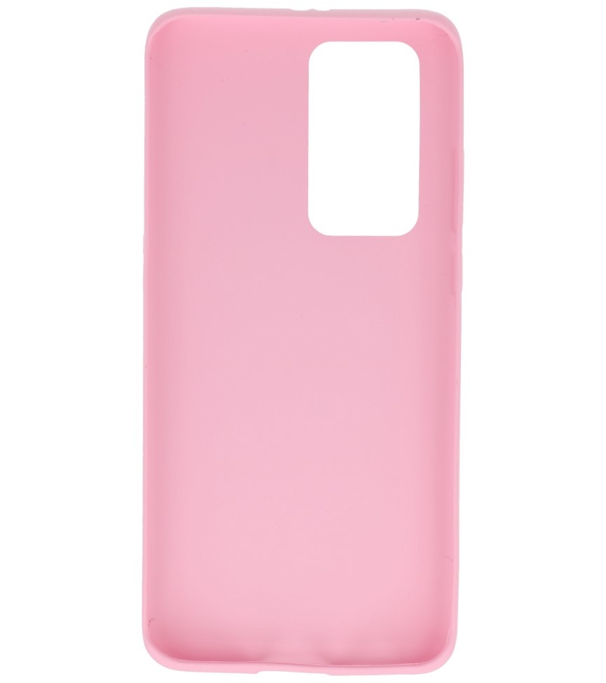 Color TPU Hoesje voor Huawei P40 Pro Roze