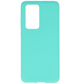 Coque en TPU couleur pour Huawei P40 Pro Turquoise