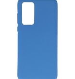 Color TPU Hoesje voor Huawei P40 Navy