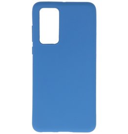 Carcasa de TPU en color para Huawei P40 Azul marino