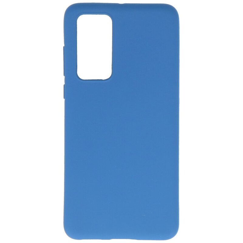 Coque en TPU couleur pour Huawei P40 Navy