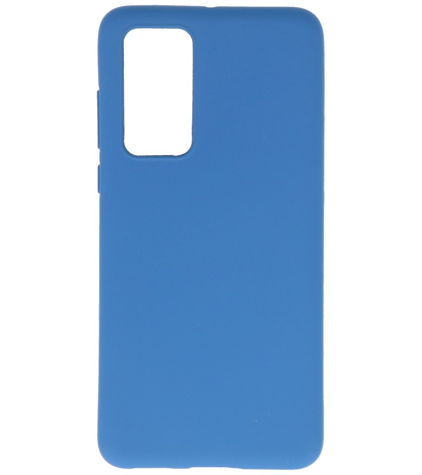 Coque en TPU couleur pour Huawei P40 Navy