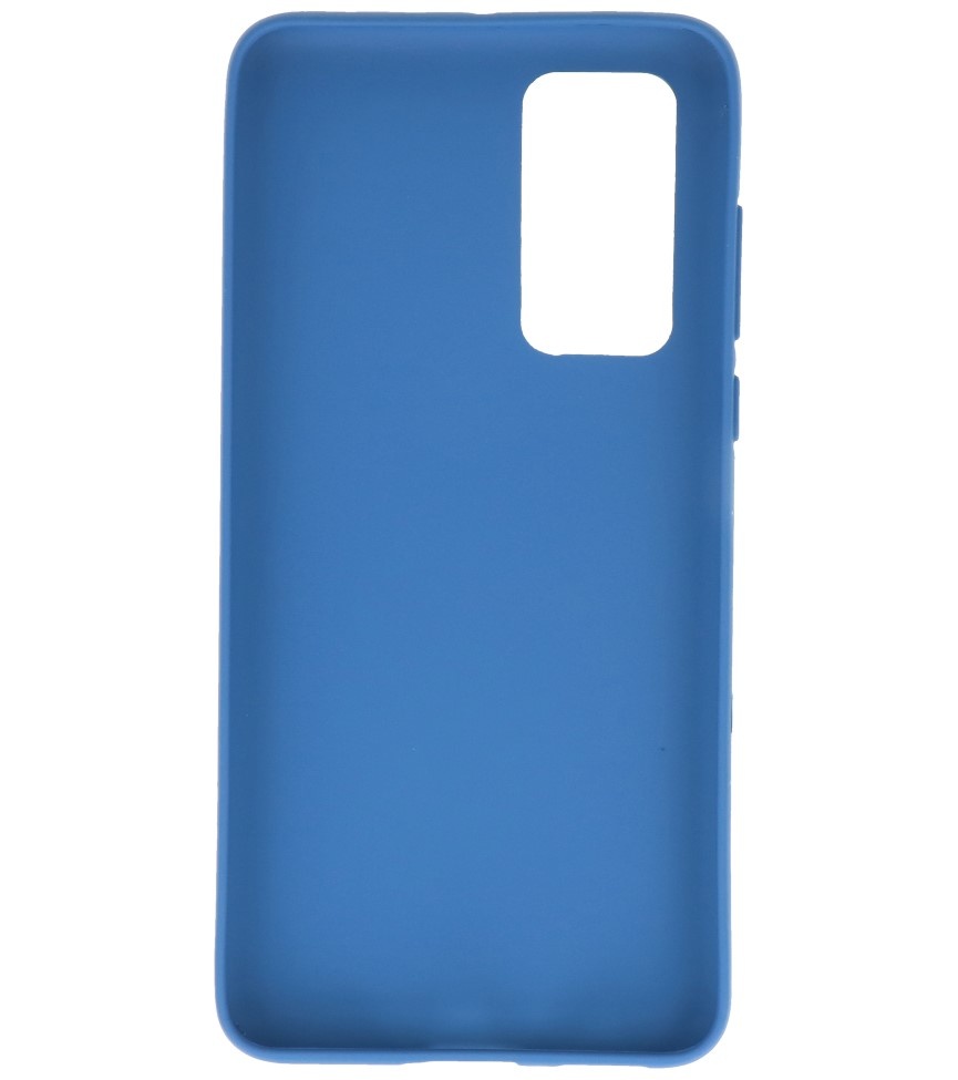 Carcasa de TPU en color para Huawei P40 Azul marino