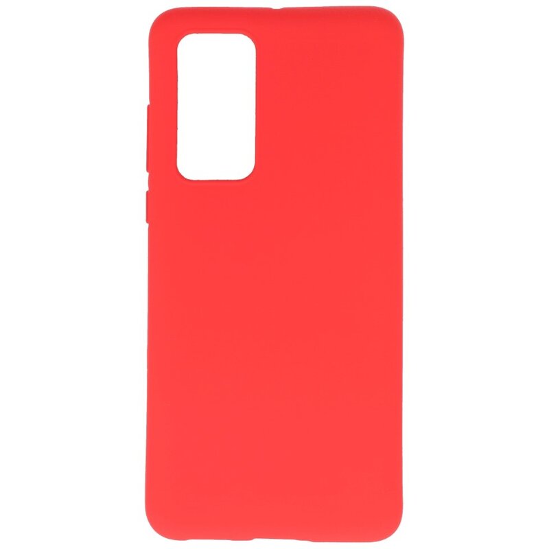Carcasa de TPU en color para Huawei P40 Rojo