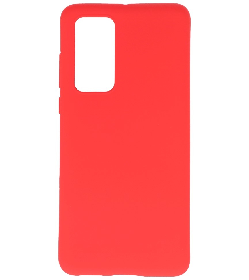 Carcasa de TPU en color para Huawei P40 Rojo