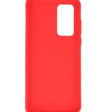 Carcasa de TPU en color para Huawei P40 Rojo