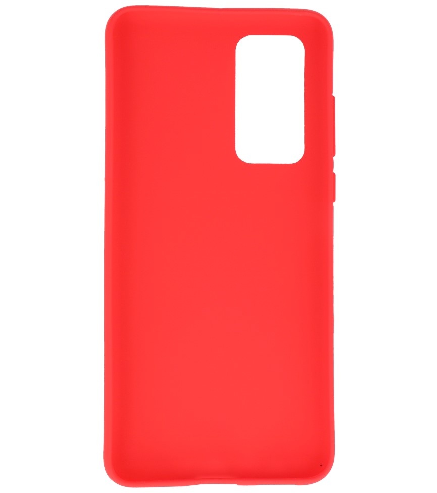 Farvet TPU-etui til Huawei P40 Rød