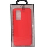 Color TPU Hoesje voor Huawei P40 Rood