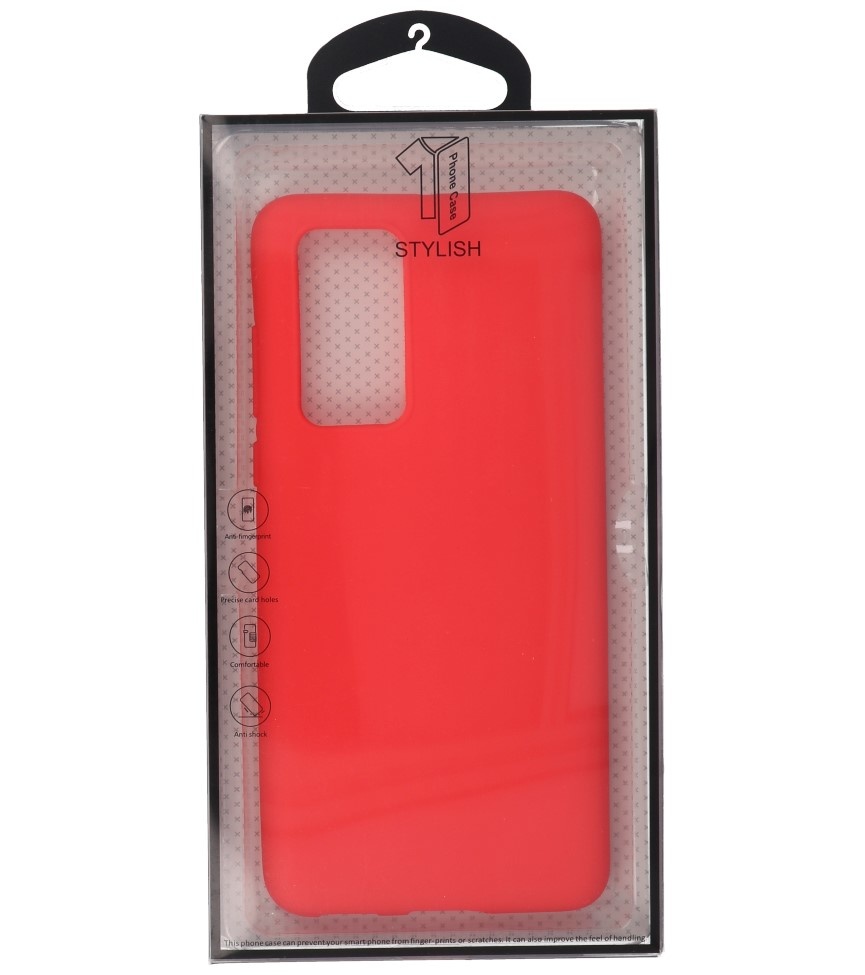 Color TPU Case for Huawei P40 Red