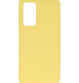 Color TPU Hoesje voor Huawei P40 Geel