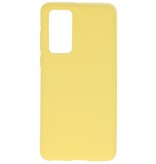 Carcasa de TPU en color para Huawei P40 Amarillo