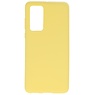 Coque en TPU couleur pour Huawei P40 Jaune