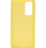 Farbige TPU-Hülle für Huawei P40 Gelb