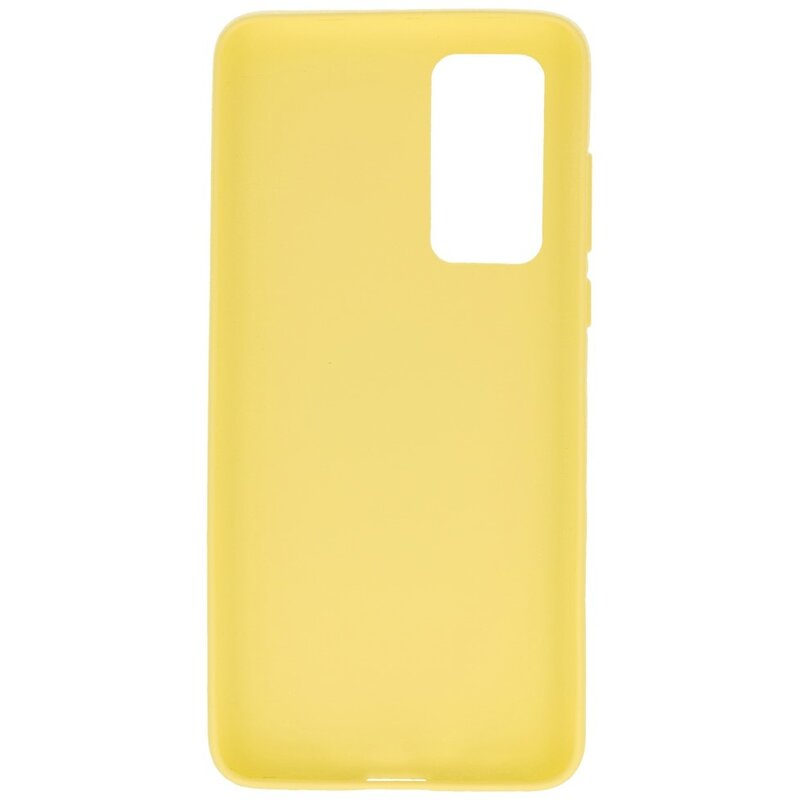 Carcasa de TPU en color para Huawei P40 Amarillo