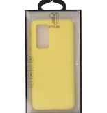 Coque en TPU couleur pour Huawei P40 Jaune