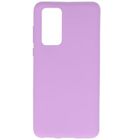 Carcasa de TPU en color para Huawei P40 Morado