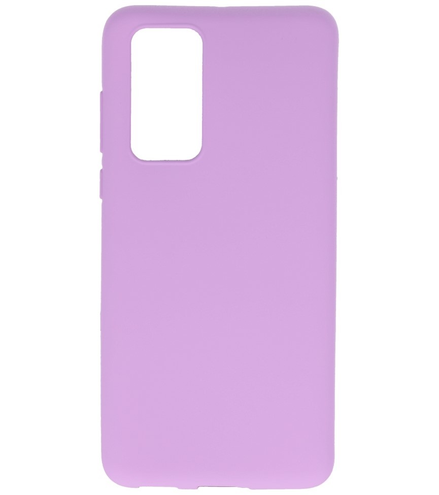 Color TPU Hoesje voor Huawei P40 Paars